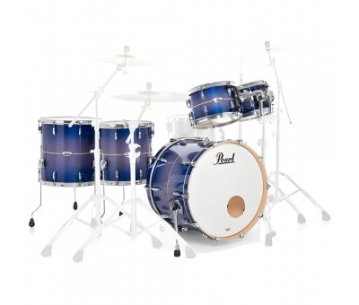 PEARL PMX925XSP/C764 Kraliyet Mavisi Patlama Çizgili 5 Parça (22B/10T/12T/14F/16F) Akustik Davul Seti