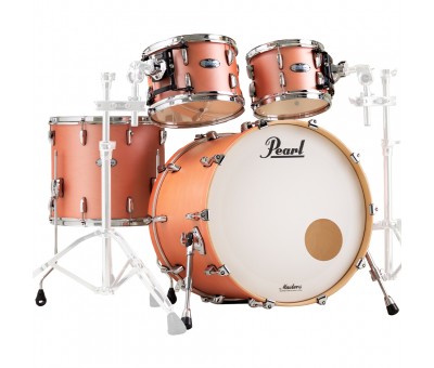 PEARL MCT924XEP/C838 Masters Maple Complete Satin Sakura Coral 4 Parça (22B/10T/12T/16F) Akustik Davul Seti