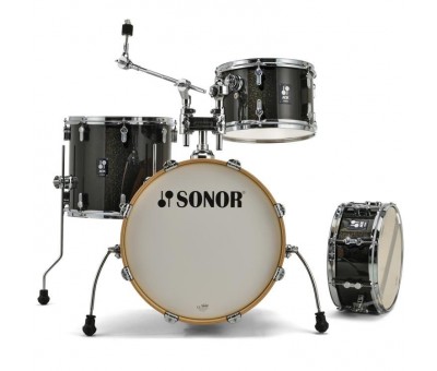 Sonor AQX Jazz 4-Parça Akustik Davul Seti (Black Midnight Sparkle)