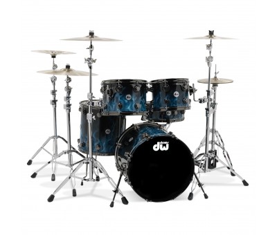 Dw Drums Collector`s Series Akustik Davul (Blue Diablo Flame)