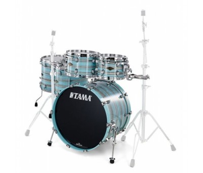 TAMA WBS52RZS-LLO - Starclassic Walnut/Birch Lacquer Arctic Blue Oyster 5 Parça (220/10T/12T/14F/16F) Akustik Davul Seti