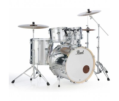 PEARL EXX725SBR/C49 - Export EXX \`Mirror Chrome\` 5 Parça (22B/10T/12T/16F/14S) Aksamlı & Zilli Akustik Davul Seti