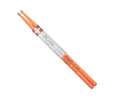 Agner Drumsticks UV Light Orange 7A Baget