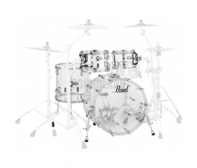 Pearl CRB524P/C730 Crystal Beat Acrylic Ultra Clear, Rock Davul Seti