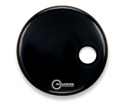 Aquarian RSM20BK Regulator 20" Resonant Siyah Ön Kick Derisi