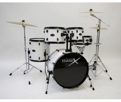 Basix F800.162 Beyaz Akustik Davul Seti