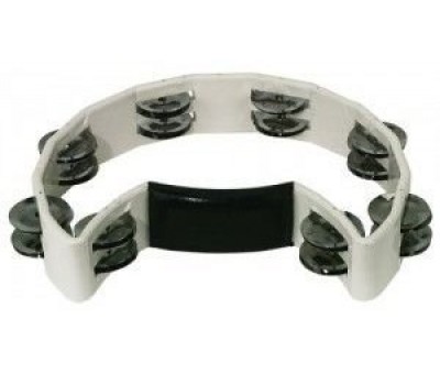 Basix Half Moon Tambourine Beyaz