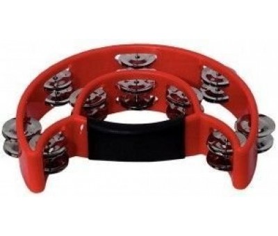 Basix Tambourine Red