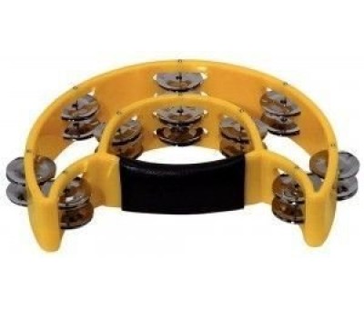 Basix Tambourine Yellow