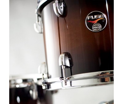 Dixon Fuse 14" Floor Tom Gloss Natural Cherry to Black Burst 