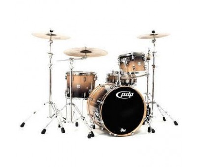 DW Pacific Drums Natural Charcoal Fade Davul Seti