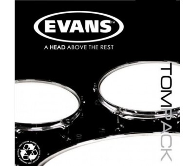 Evans ETP-PC1CLR-F 3'lü Power Center Fushion Clear Tom Deri Seti