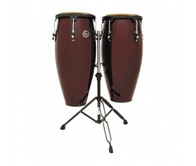 LATIN PERCUSSION CP640-DWB 10" & 11" Dark Wine Conga Seti