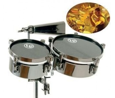 Latin Percussion LP845JD John Dolmayan Mini Timbale Cowbell & Mount Pack