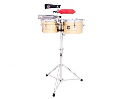 LATIN PERCUSSION LP272-B - LP® Tito Puente 9-1/4 & 10-1/4 Sehpalı Pirinç Timbalito Set