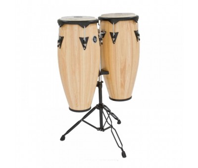 LATIN PERCUSSION LP646NY-AW - LP® City 10" & 11" Sehpalı Ağaç Conga Set