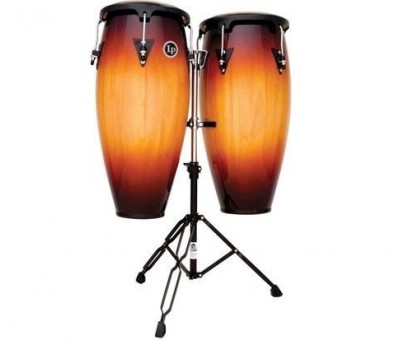 LATIN PERCUSSION LP646NY-VSB - LP® City 10" & 11" Sehpalı Ağaç Conga Set