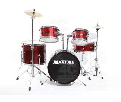 Maxtone MXC-602RED 5 Parça Junior Akustik Davul Seti