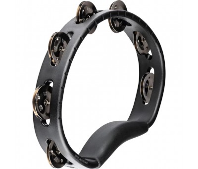 Meinl HTBK Stainless Steel Jingles 1 Row Hand Tamburin (Siyah)