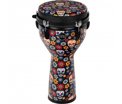 Meinl Jumbo Series 10" Synthetic Djembe (Day Of The Dead)