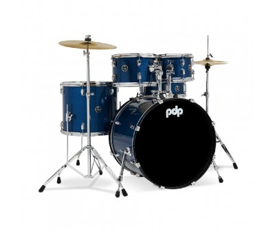 PDP Drums centerstage 20 Inch 5-Parça Akustik Davul Seti (Royal Blue Sparkle)