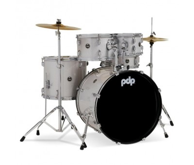 PDP Drums centerstage 22 Inch 5-Parça Akustik Davul Seti (Diamond White Sparkle)