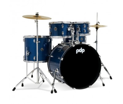 PDP Drums centerstage 22 Inch 5-Parça Akustik Davul Seti (Royal Blue Sparkle)
