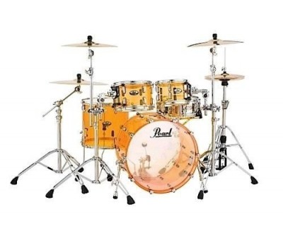 PEARL CRB504P/C732 - Crystal Beat Tangerine 4 Parça (20B/10T/12T/14F) Akrilik Davul Seti