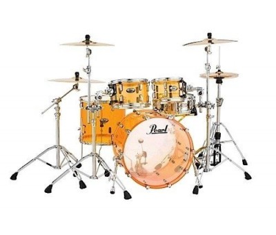 PEARL CRB524P/C732 - Crystal Beat Tangerine 4 Parça (22B/10T/12T/16F) Akrilik Davul Seti