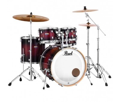 PEARL DMP925S/C261 - Decade Maple "Gloss Deep Red Burst" 5 Parça (22B/10T/12T/16F/14S) Aksamlı Akustik Davul Seti