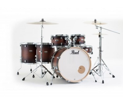 PEARL DMP926S/C260 - Decade Maple Satin Brown Burst 6 Parça (22B/10T/12T/14F/16F/14S) Aksamlı Akustik Davul Seti