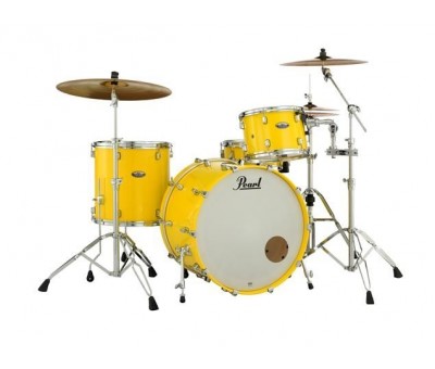 PEARL DMP984/C228 - Decade Maple Solid Yellow 4 Parça (18B/12T/14F/14S) Aksamlı Akustik Davul Seti