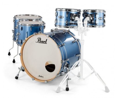 PEARL MCT924XEP/C837  - Masters Maple Complete Chrome Contrail 5 Parça (22B/10T/12T/14F/16F) Akustik Davul Seti Davul Seti