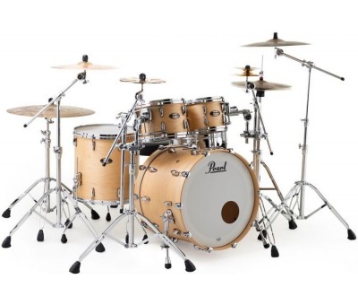 PEARL MMG924XSP/C186 - Masters Maple Gum Hand Rubbed Natural Maple 4 Parça (22B/10T/12T/16F) Akustik Davul Seti