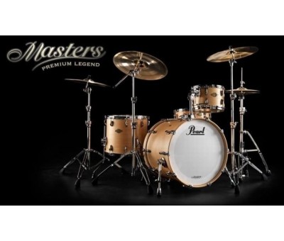 Pearl MMX904XP/C151 - Masters MMX Platinum Mist 4 Parça (20B/10T/12T/14F) Akustik Davul Seti