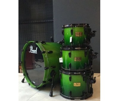 Pearl MMX924XAP/B148 - Masters MMX Emerald Fade 4 Parça (22B/10T/12T/14F) Akustik Davul Seti