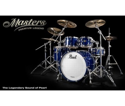 PEARL MPL924XEP/C199 Masters Premium Legend Navy Blue Sparkle 4 Parça (22B/10T/12T/16F) Akustik Davul Seti