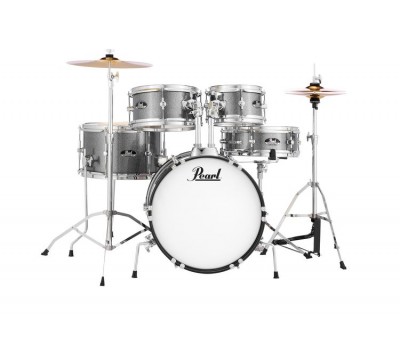 PEARL RSJ465C/C708 - Roadshow Jr. Grindstone Sparkle 5 Parça (16B/8T/10T/13F/12S) Aksamlı & Zilli Akustik Çocuk Davulu