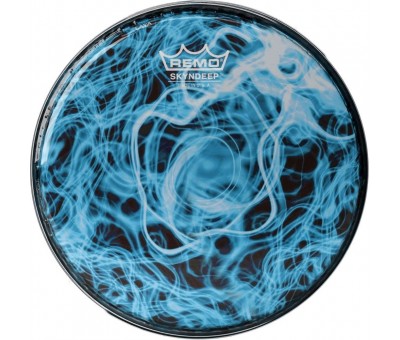 Remo BD-0010-00-SC018  Skyndeep Turquoise Wave Graphic 10" Darbuka Derisi