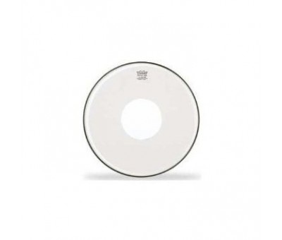 Remo CS-0314-00- Clear Controlled Sound White Dot 14'' Deri