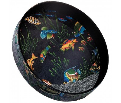 REMO ET-0216-10- OCEAN DRUM 16\" Çap 2 1/2\" Derinlik Fish Graphic
