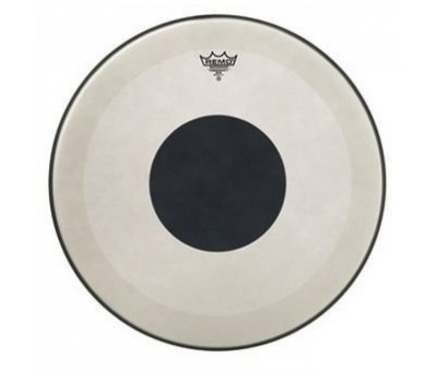 REMO P3-1118-10- Powerstroke® P3 Kumlu Bottom Black Dot™ 18" Bas Davul Derisi