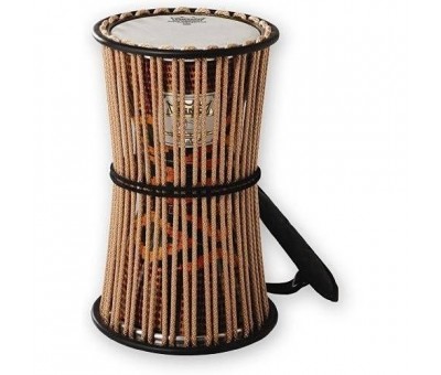 REMO TD-0816-18- 8" Fabric African Stripe Talking Drum