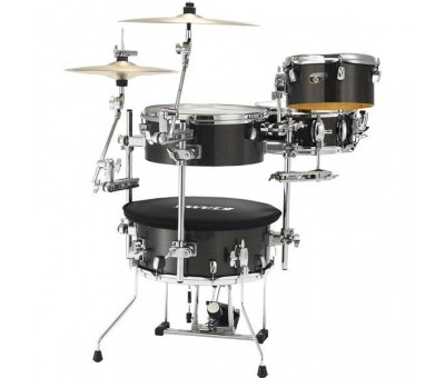 TAMA CJB46C-MGD - Cocktail-JAM Midnight Gold Sparkle 4 Parça (16B/10T/14F/12S) Aksamlı & Çantalı Kompakt Akustik Davul Seti