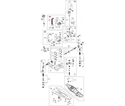 TAMA HP94N2 - Vari-Pitch Tokmak Tutucu Gövde Parçası