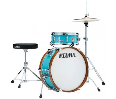 TAMA LJK28H4-AQB - Club-JAM Mini Aqua Blue 2 Parça (18B/12S) Aksamlı Akustik Davul Seti