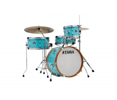 TAMA LJK48H4-AQB - Club-JAM Aqua Blue 4 Parça (18B/10T/14F/13S) Aksamlı Akustik Davul Seti