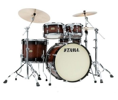 TAMA LKP42HTS-GKP - S.L.P. Dynamic Kapur Gloss Black Kapur Burst 4 Parça (22B/10T/12T/16F) Akustik Davul Seti