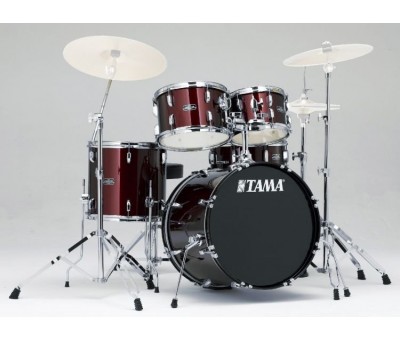 TAMA SG50H6-WR – Stagestar Wine Red 5 Parça (20B/10T/12T/14F/14S) Aksamlı Akustik Davul Seti