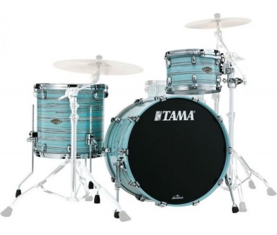 TAMA WBS32RZS-LLO - Starclassic Walnut/Birch Lacquer Arctic Blue Oyster 3 Parça (22B/12T/16F) Akustik Davul Seti